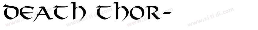Death Thor字体转换